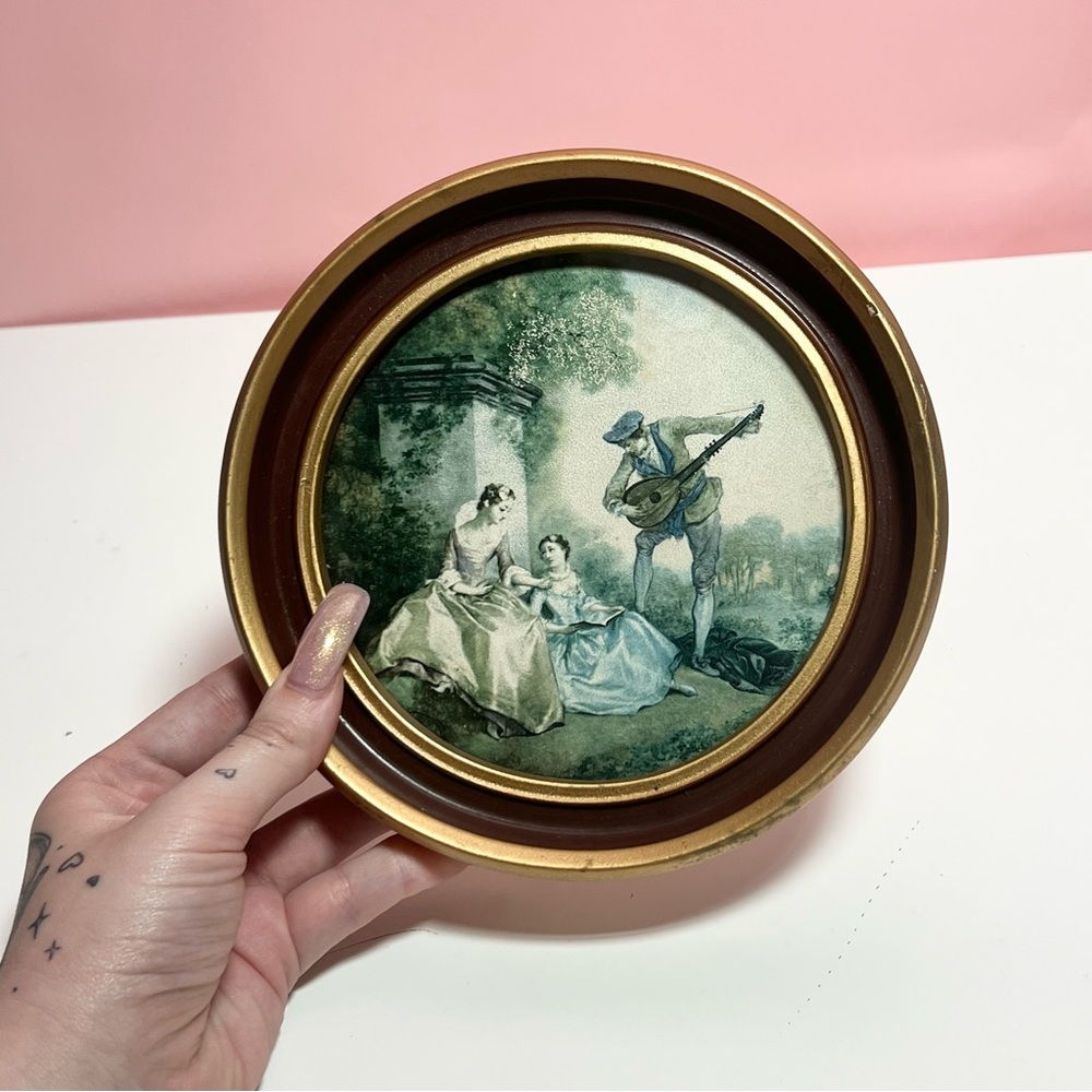 Vintage Victorian framed wall art - Picture 4 of 5